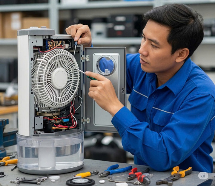 Sửa quạt sạc điện